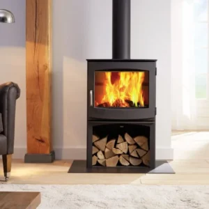 Poêle à bois Fonte Flamme Dik Geurts Ivar 8 Store installé par GM Confort à Salon-de-Provence (Bouches-du-Rhône)