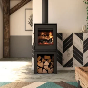 Poêle à bois Fonte Flamme Dik Geurts Modivar installé par GM Confort à Salon-de-Provence (Bouches-du-Rhône)