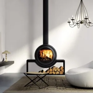 Poêle à bois Fonte Flamme Dik Geurts Odin Plateau 104cm installé par GM Confort à Salon-de-Provence (Bouches-du-Rhône)
