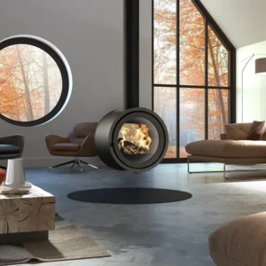 Poêle à bois Fonte Flamme Dik Geurts Odin Tunnel installé par GM Confort à Salon-de-Provence (Bouches-du-Rhône)