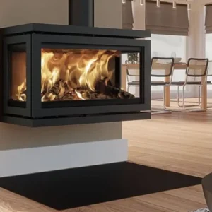 Poêle à bois Fonte Flamme Dik Geurts Vidar Triple Large installé par GM Confort à Salon-de-Provence (Bouches-du-Rhône)