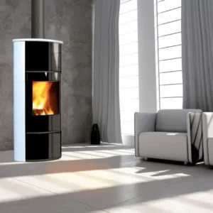 Poêle à bois Fonte Flamme Ilam installé par GM Confort à Salon-de-Provence (Bouches-du-Rhône)