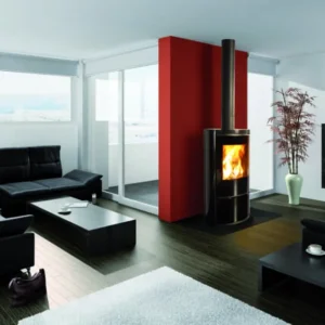 Poêle à bois Fonte Flamme Mesa installé par GM Confort à Salon-de-Provence (Bouches-du-Rhône)