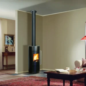 Poêle à bois Fonte Flamme Ona installé par GM Confort à Salon-de-Provence (Bouches-du-Rhône)