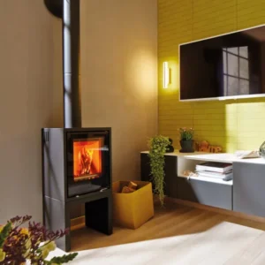 Poêle à bois Spartherm Linear Module Xs installé par GM Confort à Salon-de-Provence (Bouches-du-Rhône)