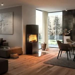 Poêle à bois Spartherm Lungo 2l 2r installé par GM Confort à Salon-de-Provence (Bouches-du-Rhône)