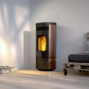 Poêle à granulés Nobis A13 V Round Top installé par GM Confort à Salon-de-Provence (Bouches-du-Rhône)