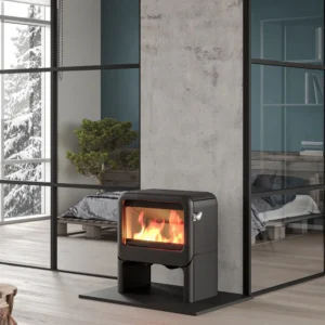 Poêle à bois Dovre Rock 500 sur tablette installé par GM Confort à Salon-de-Provence (Bouches-du-Rhône)